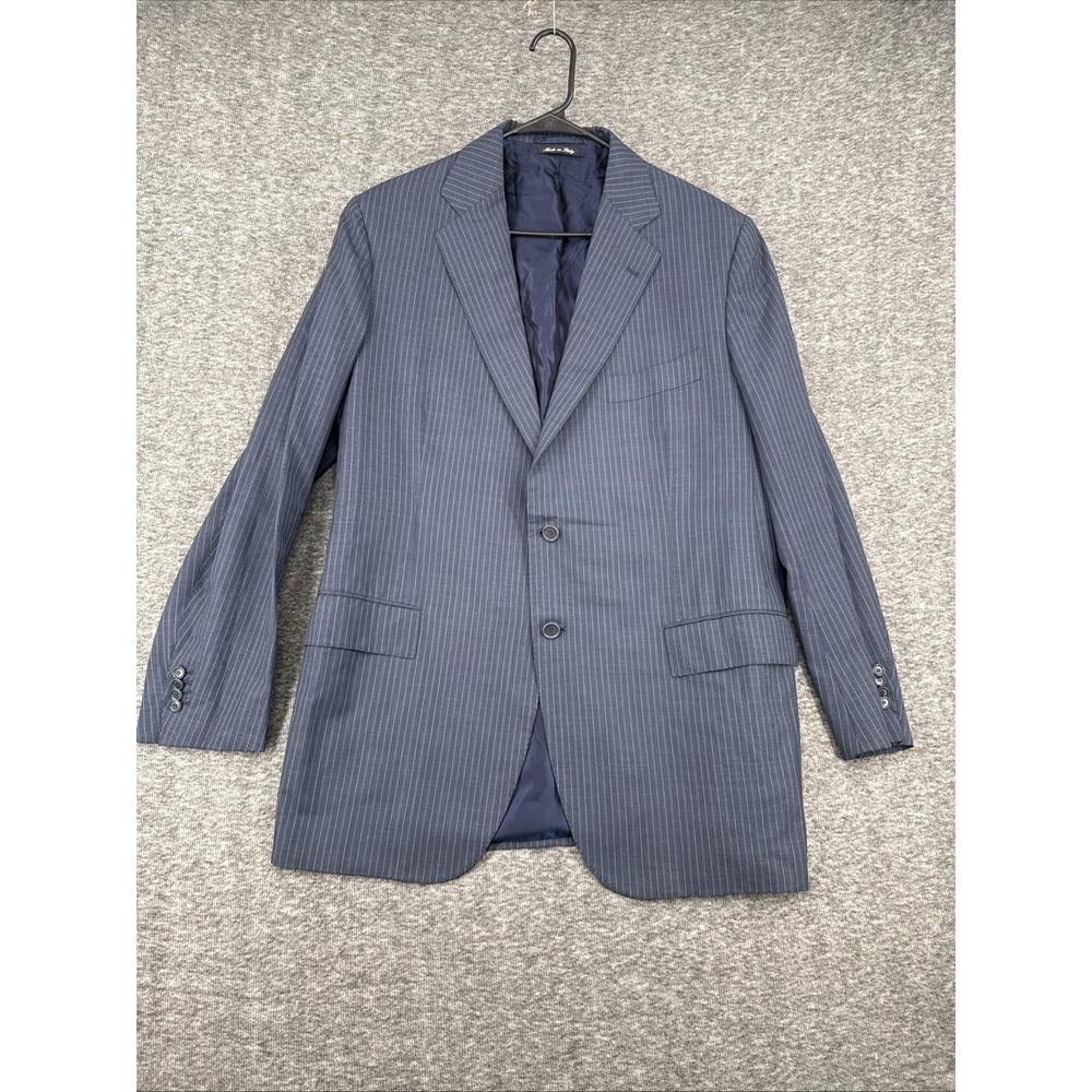 Domenico Vacca Alta Sartoria Cesare Attolini Napoli Wool Pinstripe Blazer IT 54